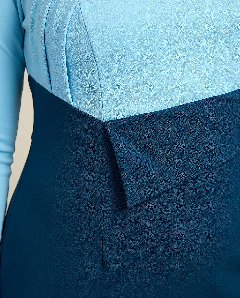 robe midi duo céleste – bleu ciel & marine robe midi duo céleste – bleu ciel & marine