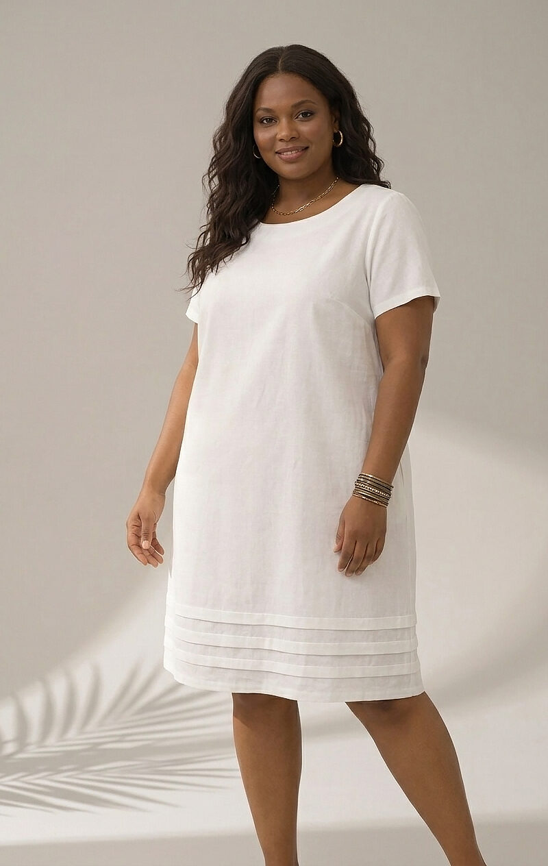 robe naïla pure – blanc nacré
