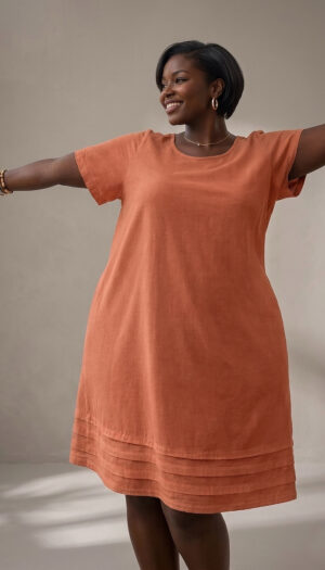 robe naïla – teinte terre de sienne